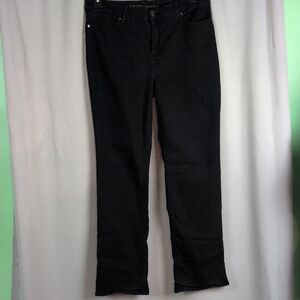 Chico's Black Straight Leg Jeans Size 1.5 (Medium 10).
